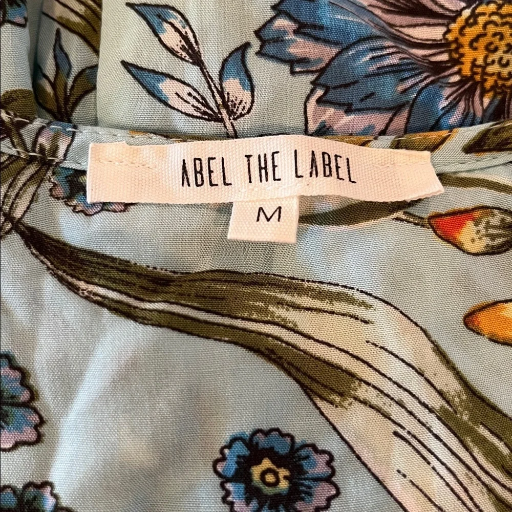 ABEL THE LABEL blue floral high low dress | size medium - Picture 5 of 8